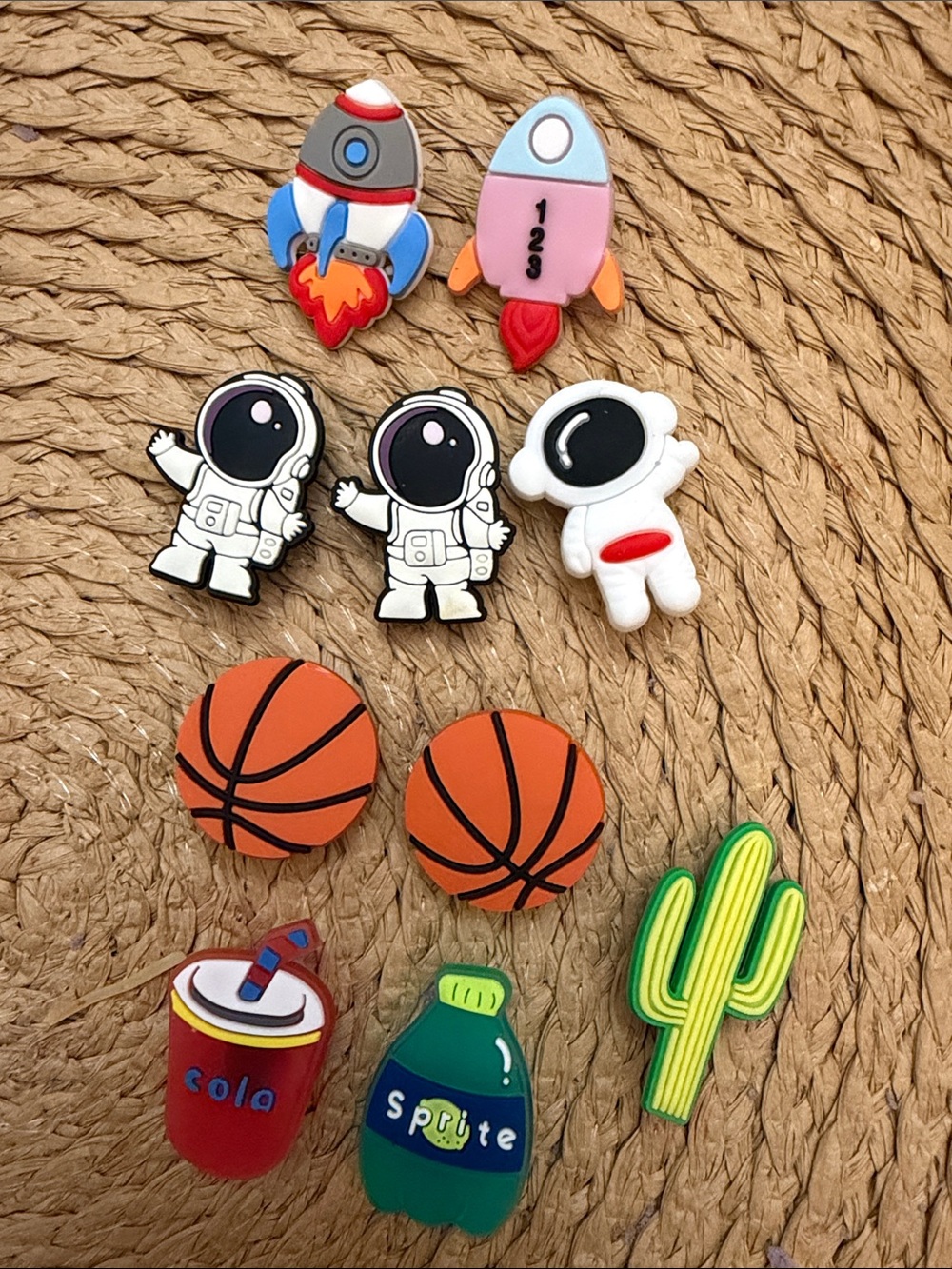 Set of 10 croc charms - new out of package